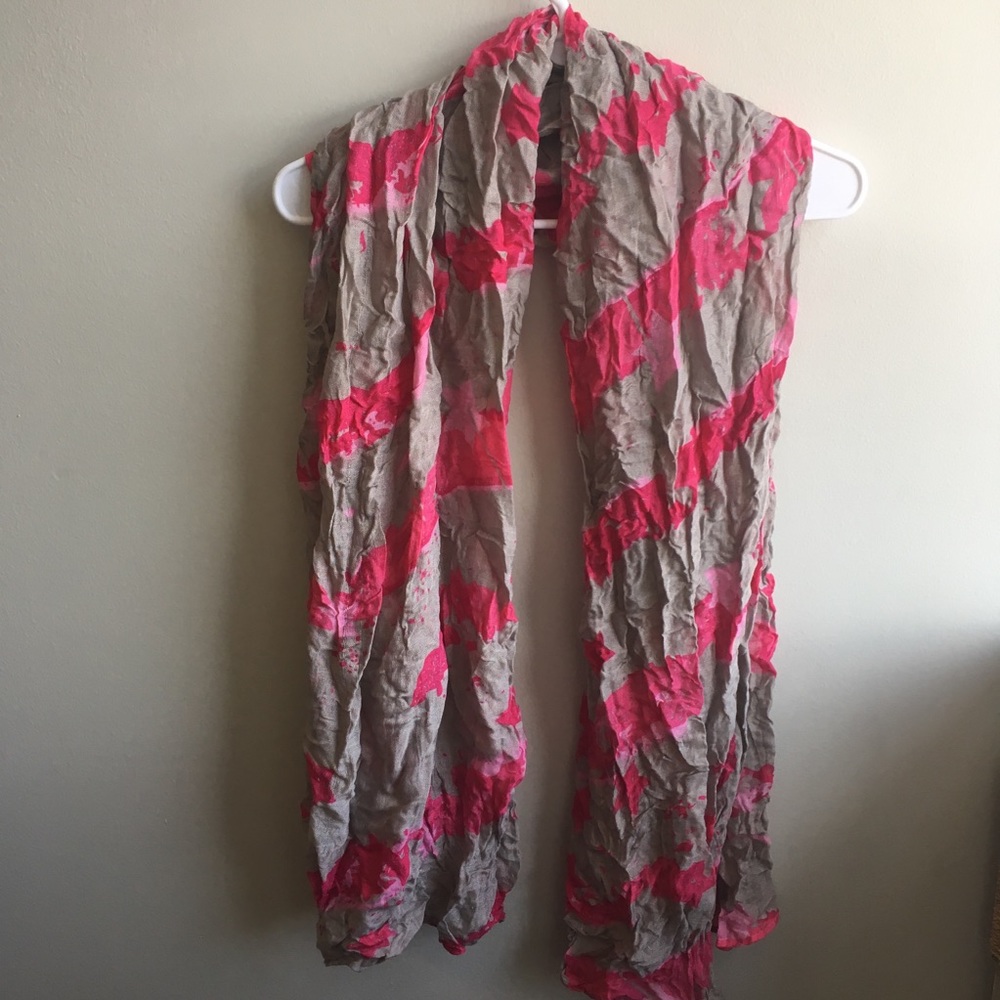 Pink and Brown Scarf